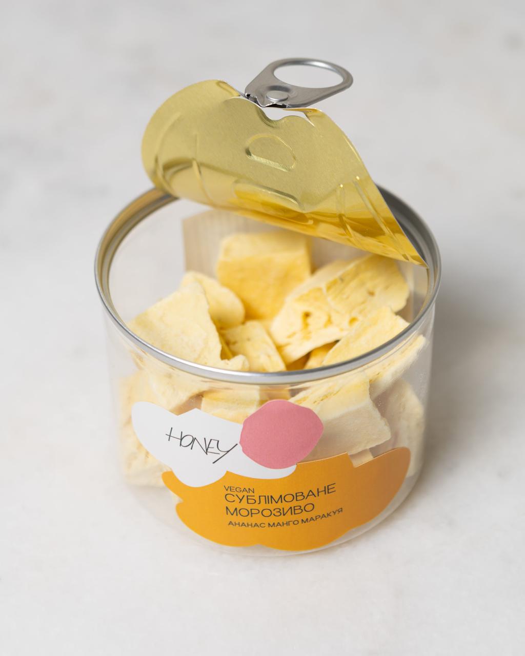 Cублімоване морозиво Ананас-манго-маракуя vegan - Зображення 2